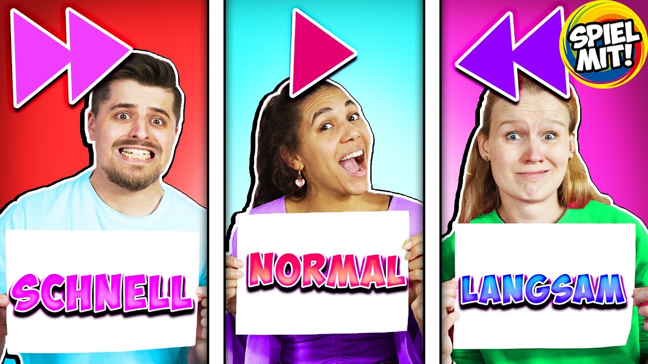 LANGSAM vs. NORMAL vs. SCHNELL Challenge! Mega peinliche TikTok Tänze mit Ally, Kathi & Rene