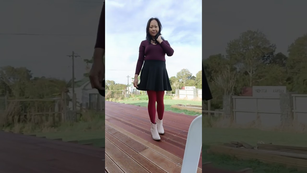 reinforced toes pantyhose boots try on #pantyhose #boots #skirt #mjnylon