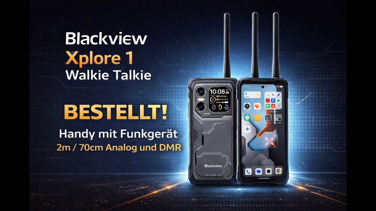 Blackview Xplore 1 Walkie Talkie BESTELLT Handy mit Funkgerät 2m / 70cm Analog und DMR #handy