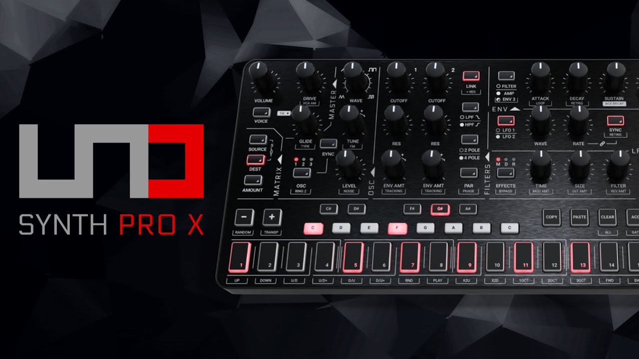 IK Multimedia UNO SYNTH PRO X Sound Demo (no talking) with Presets for Ambient and Techno