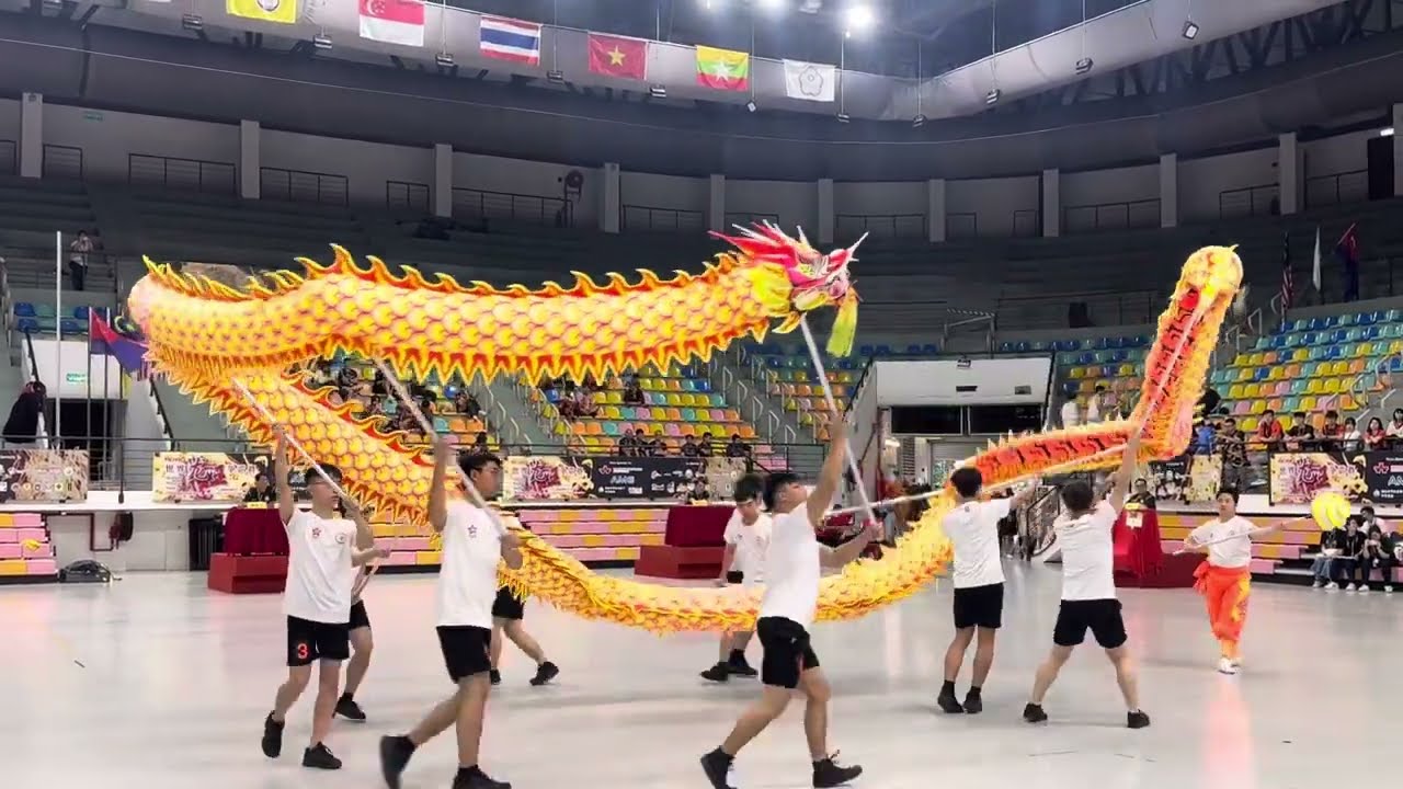 中国香港中国国术龙狮总会 @ 2024世界舞龙争霸赛《竞技龙》@ Larkin Indoor Stadium, Johor Bahru ~ 7/Jan/2024