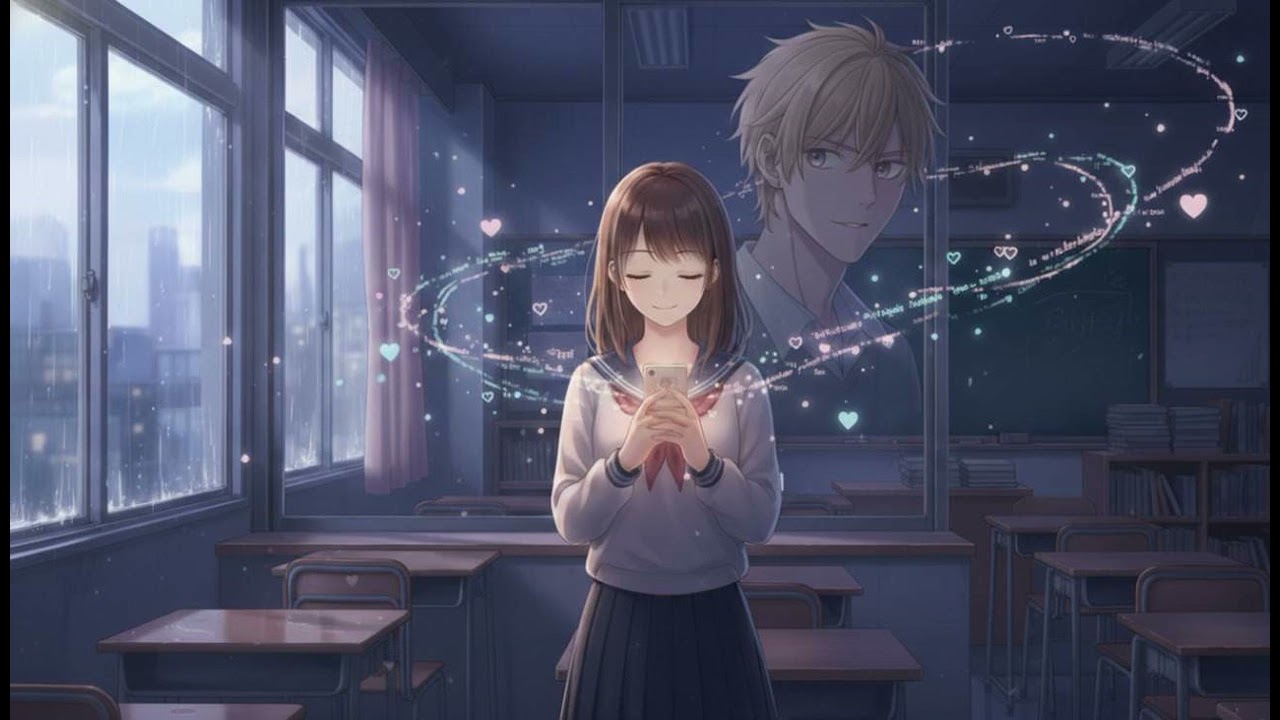 画面の裏側に隠した恋〜つぶやきが青く光る夜 - Love I hid behind the screen ~ A night where whispers glow blue