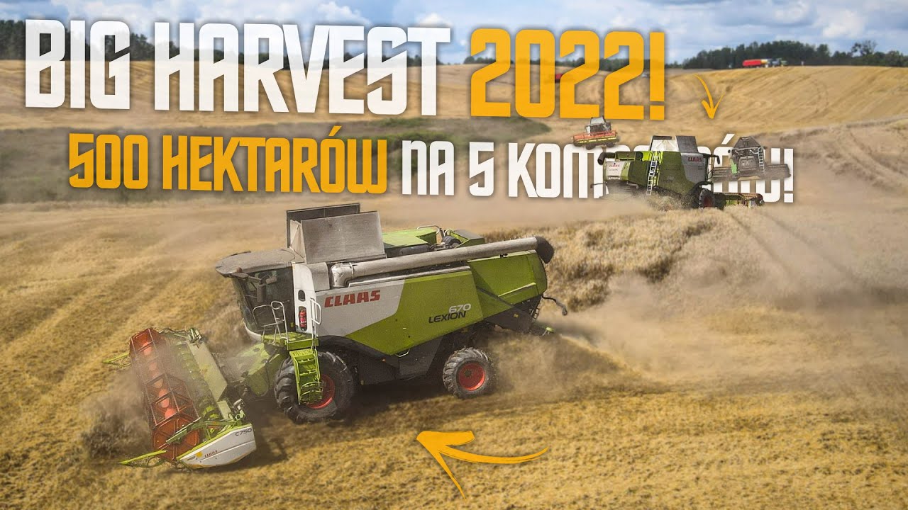 ☆ Big Harvest in Poland ✔ Żniwa 2022 w firmie AGRIMET! ☆ Kam-Rol ☆ 5 kombajnów w akcji! ✔ WTOPY :D