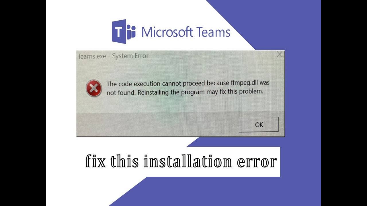 solution for Microsoft Team Installation error