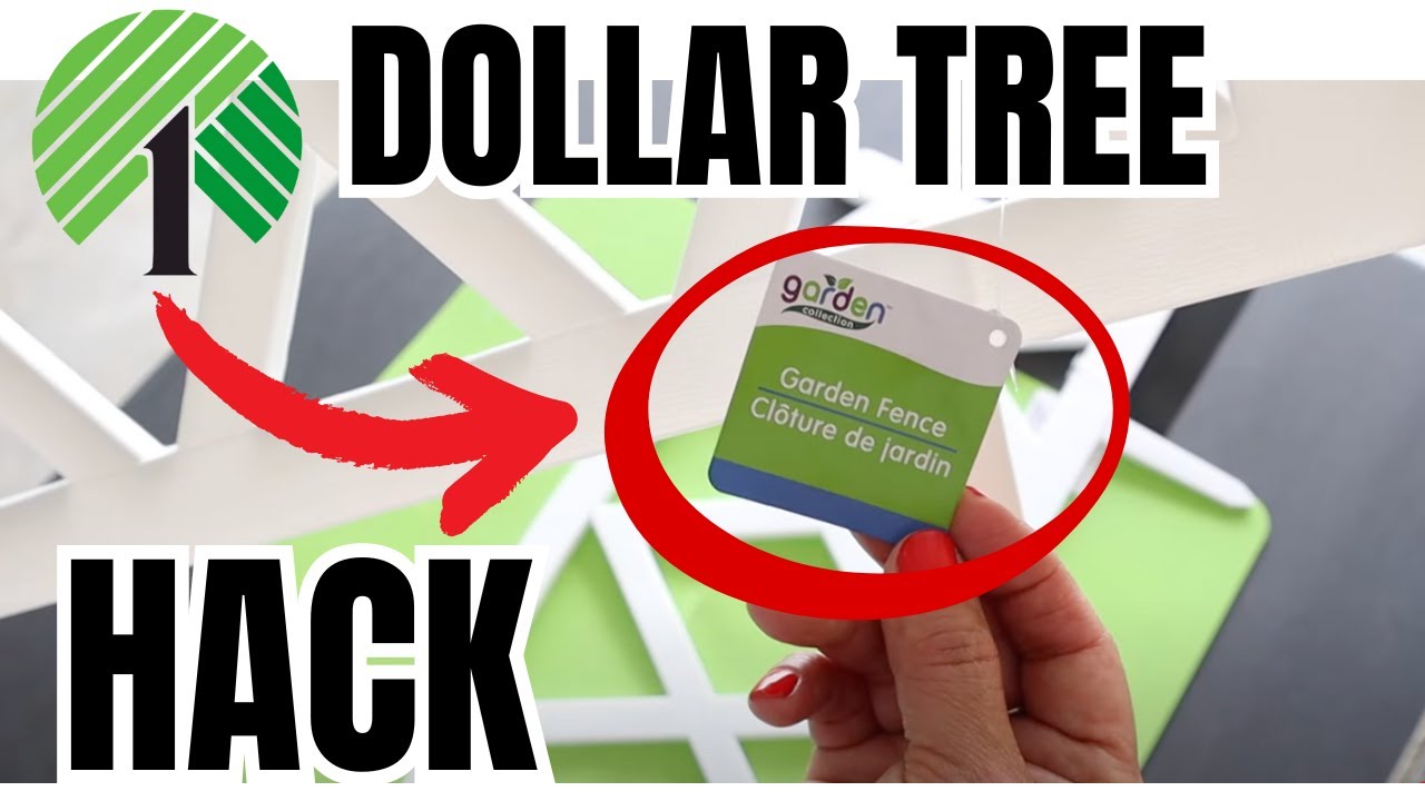 TURN A DOLLAR TREE GARDEN FENCE INTO A HIGH-END LOOK!