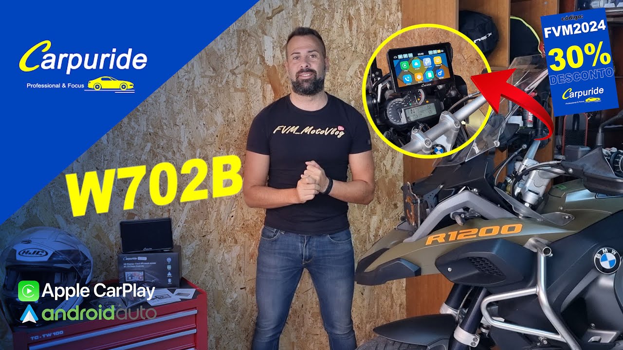 Carpuride W702B: Funções | Montagem BMW R1200 GSA