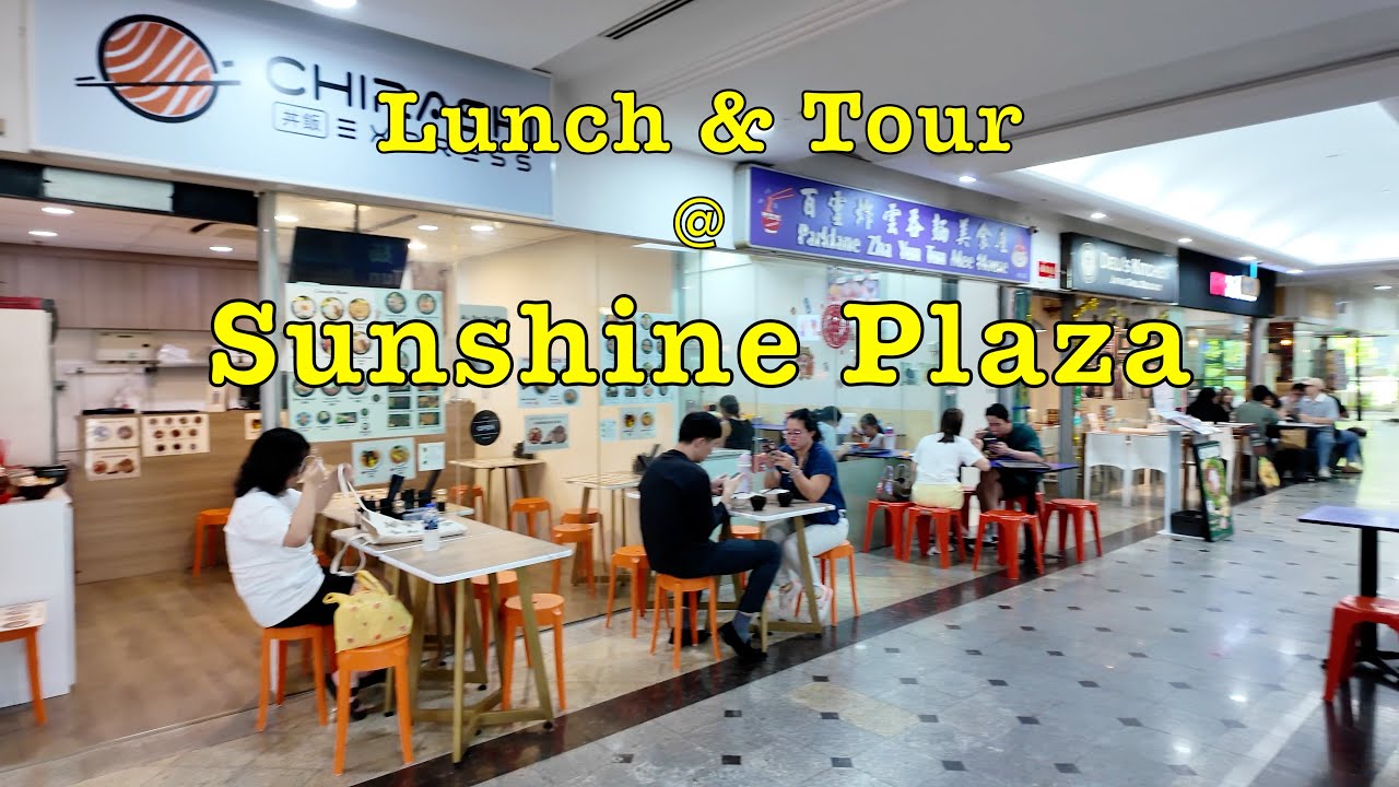 Sunshine Plaza Walk Tour & Lunch Vlog #singapore #lunch #food #dimsum #plaza #shopping #cafe #eatery