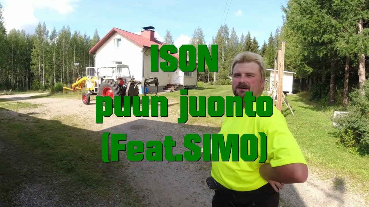 ISON puun juonto Towing a BIG tree