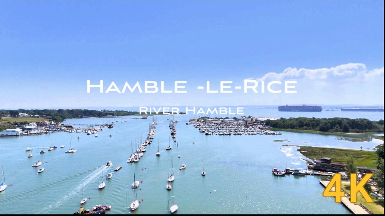 Hamble-le-Rice - River Hamble Fly Over in 4K - Magnifique View