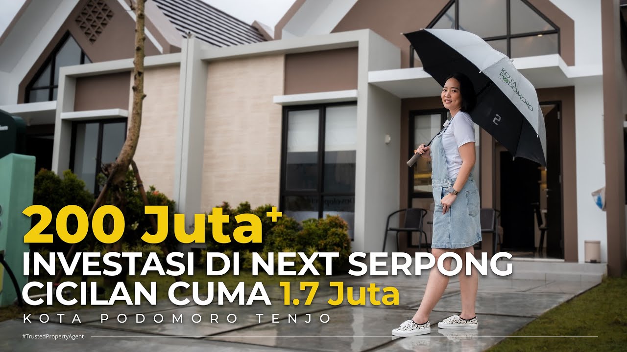 RUMAH 200 JUTAAN CICILAN 1,7 JUTA | KOTA PODOMORO TENJO