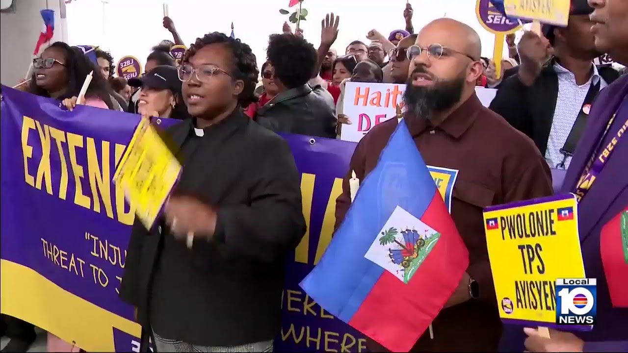 Advocates march, calling for extension of TPS for Haitians