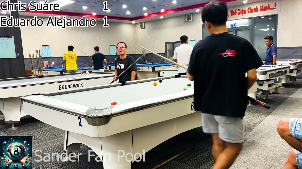 final Chris Su&aacute;re VS Eduardo Alejandro Carrera a 2 Bola 8 Sander Fan Pool