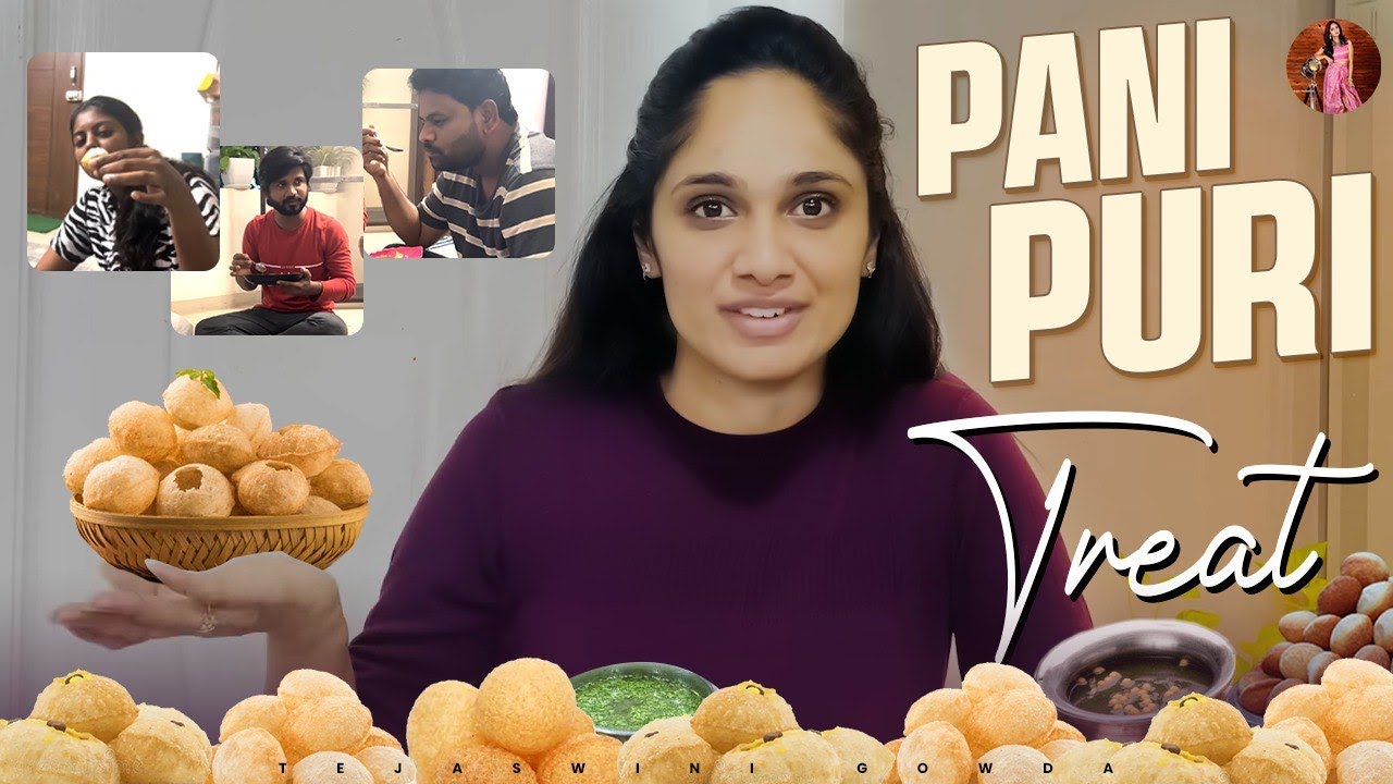 Pani Puri Treat😋| Tejaswini Gowda