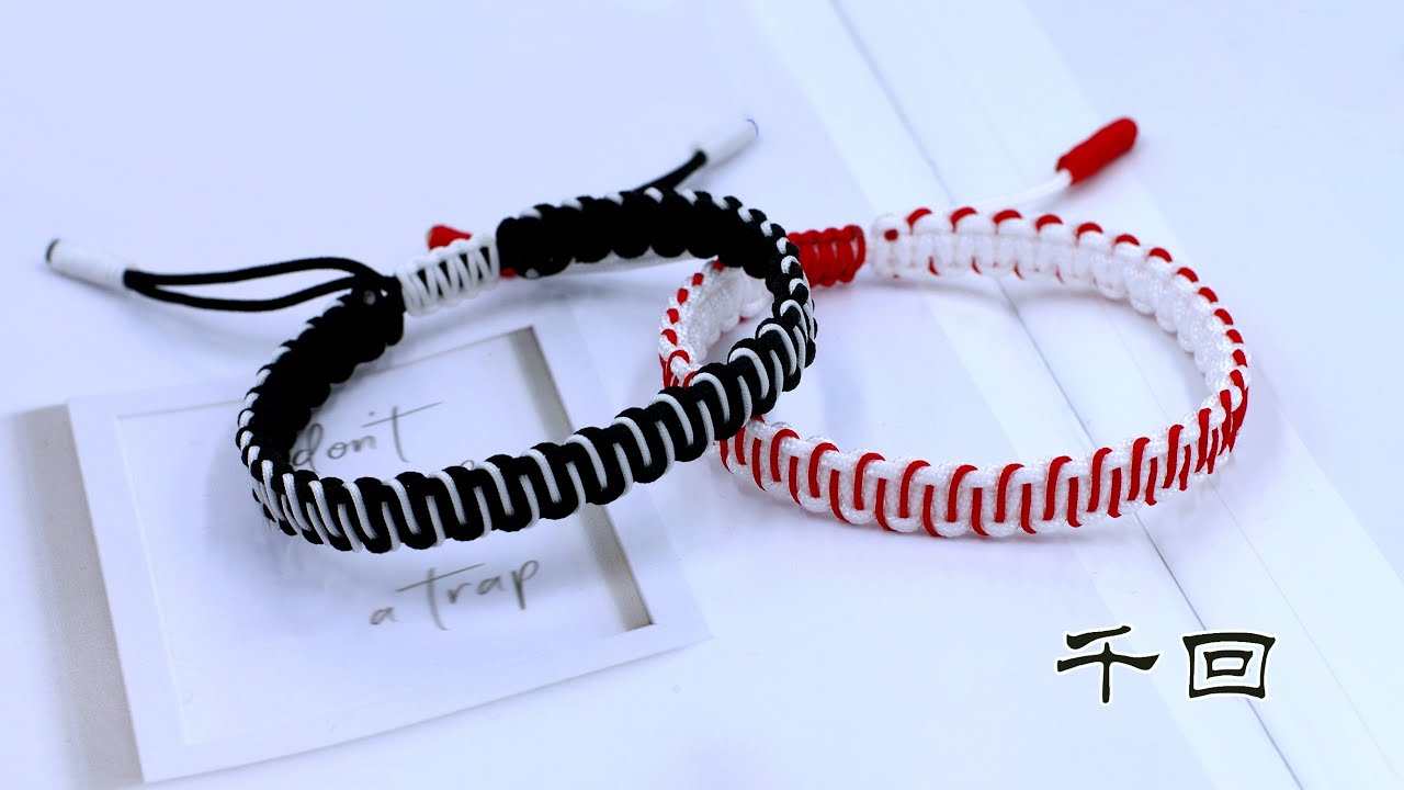 DIY Bracelet可编进头发手绳【千回】详细视频教程 一缕情丝手链