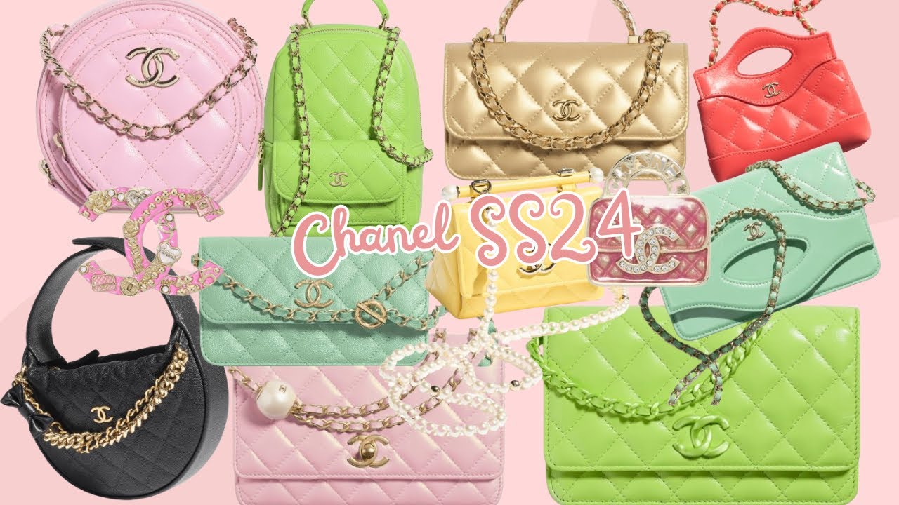 Chanel 2024 Spring Collection | Chanel 24S Small Leather Goods || Greens, Pinks🤩