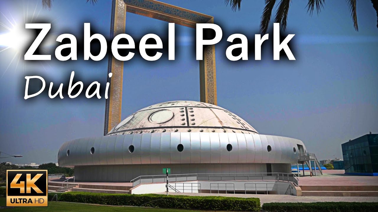 Zabeel Park Dubai, an urban public park / Dubai UAE / 4K