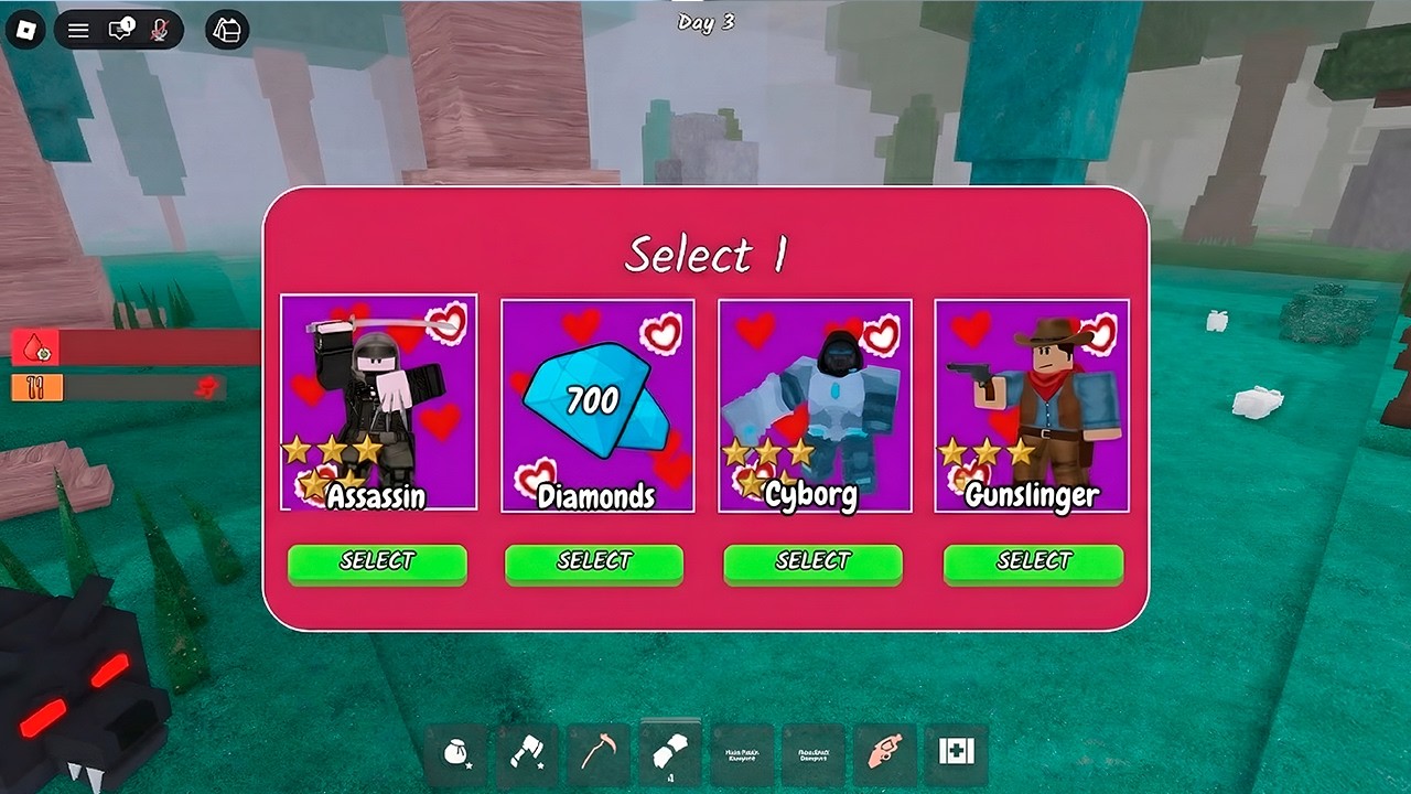 NEW VALENTINES UPDATE SPEED RUN + TAME THE DEER in 99 Nights in The Forest ROBLOX