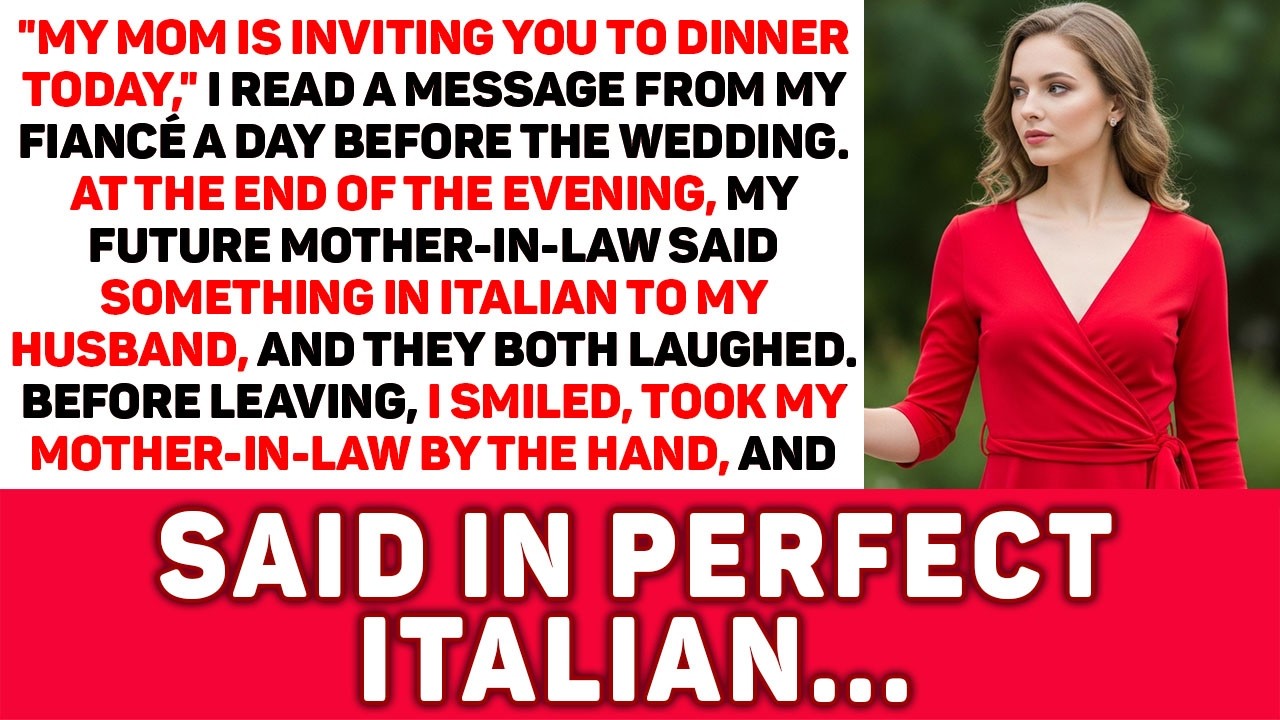 The day before our wedding, my fiancé said My mom wants you at dinner tonight ... | Sugar Revenge