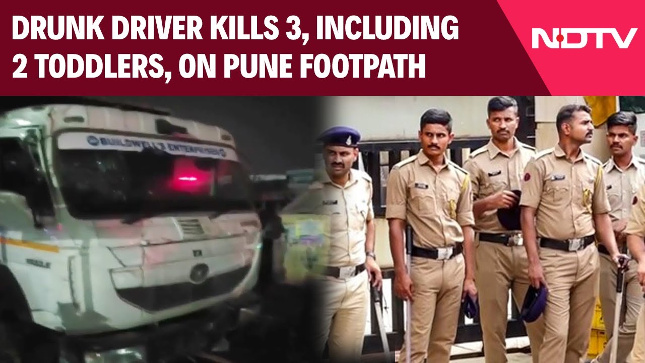 Pune News Today | Drunk Driver Runs Over Several On Pune Footpath, 2 Toddlers Among 3 Dead