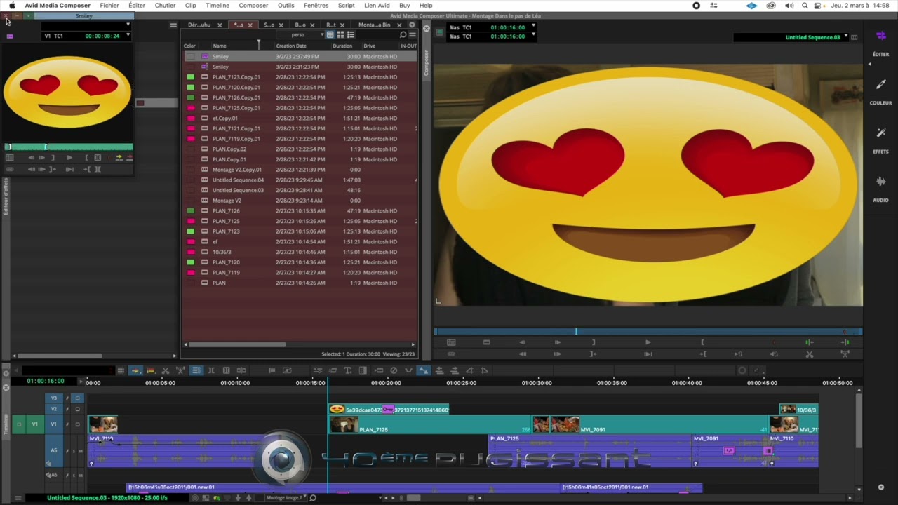 17 - Formation Avid Media Composer : Incrutation d'un PNG et Tracking d'objet