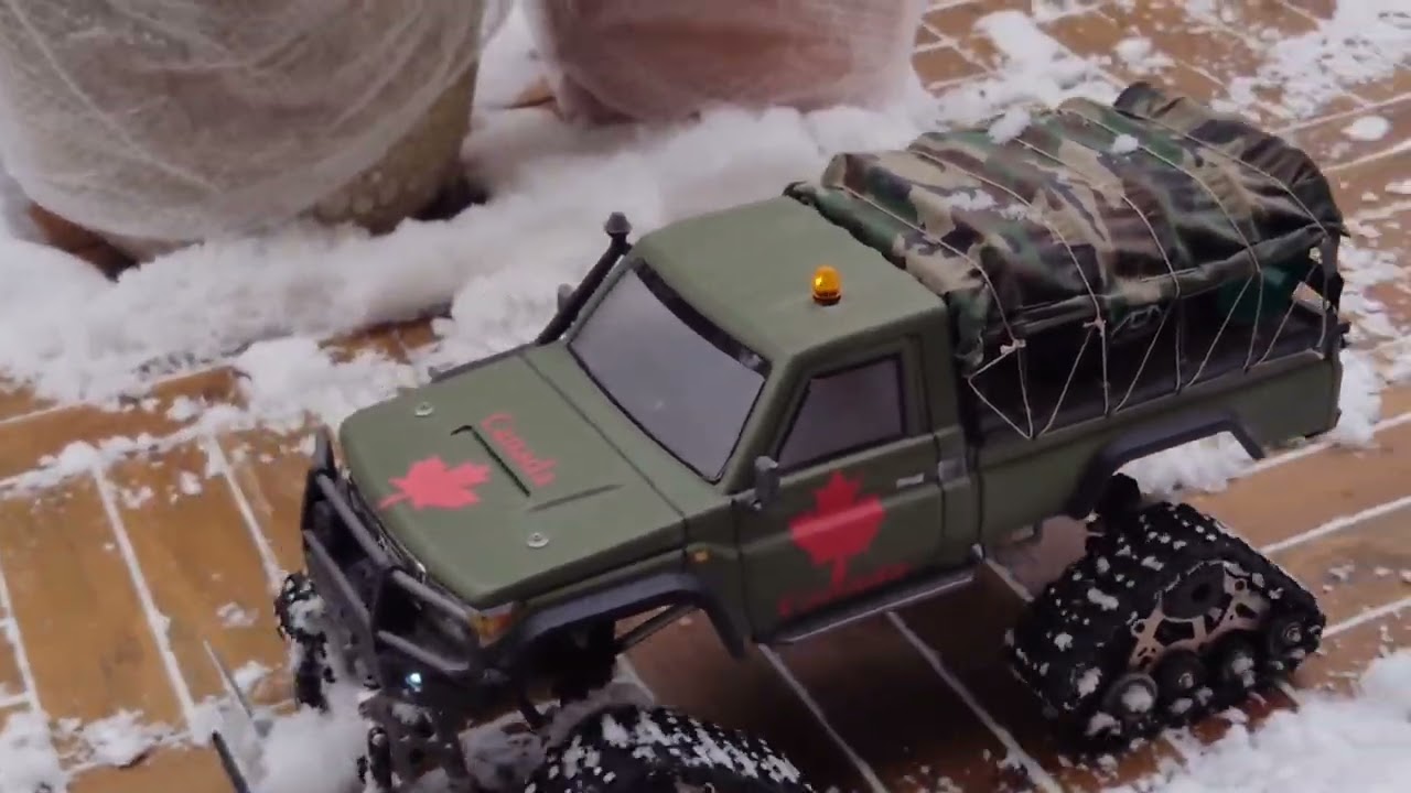 RC crawler Schneeräumer, Kettencrawler 