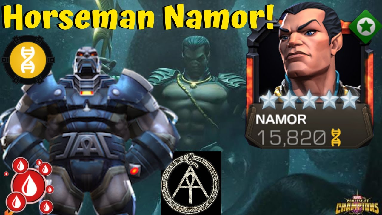 Horseman Namor Is Insane!  Massive Specials! Prowess! Apocalypse! - Marvel Contest of Champions