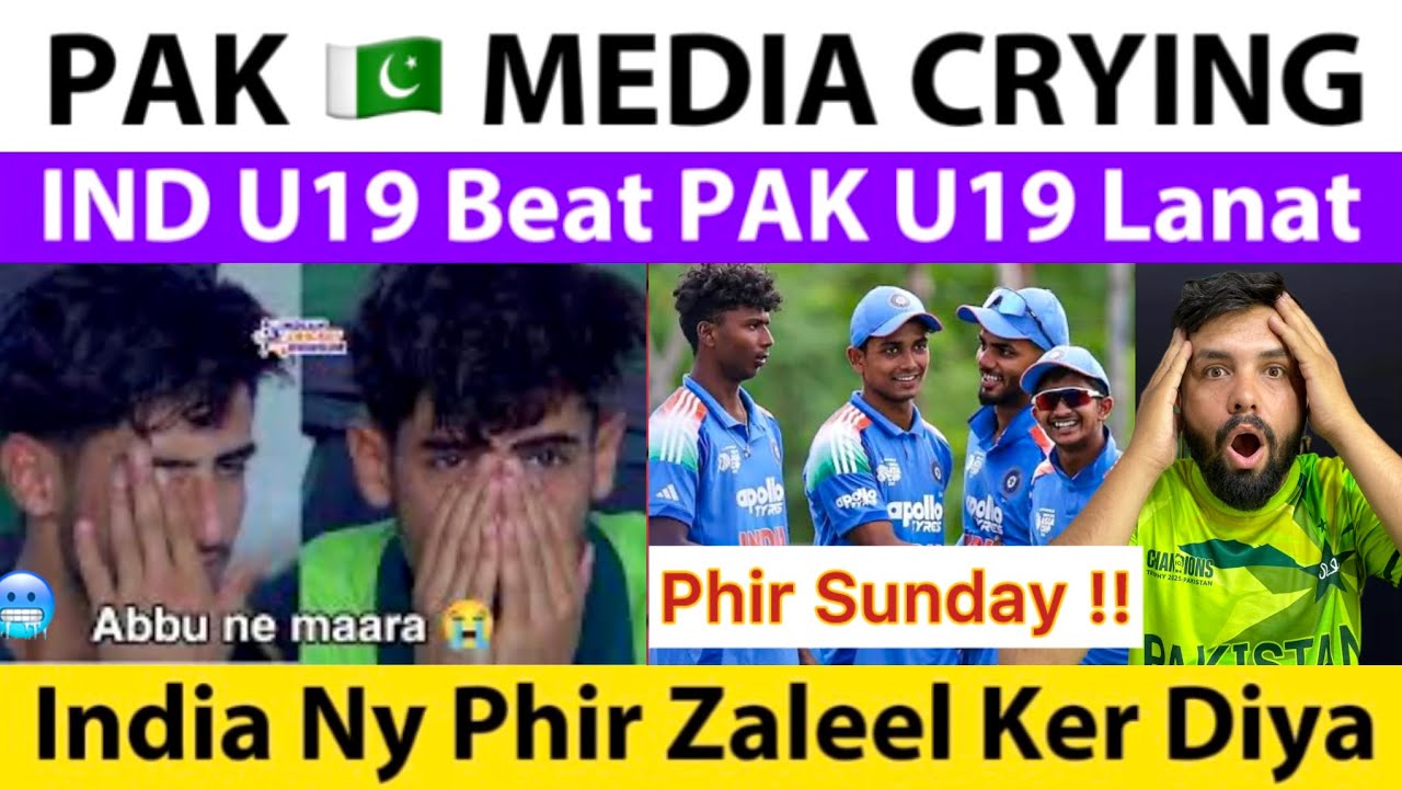 PAK Media Crying On IND U19 Beat PAK U19 | Phir Zaleel Sunday Ko | IND U19 VS PAK U19 WC 2026