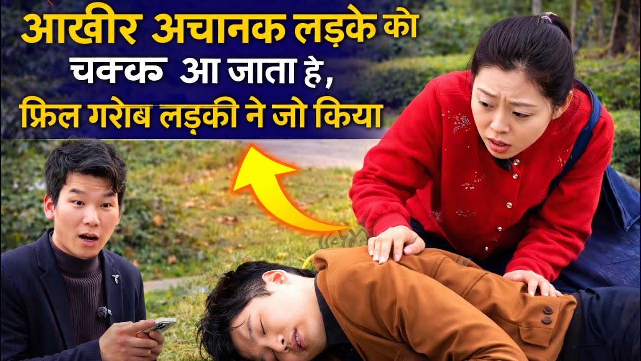 आखिर अचानक लड़के को चक्कर आ जाता है फ्रिज गरीब लड़की ने जो किया 😳 #viralvideo 