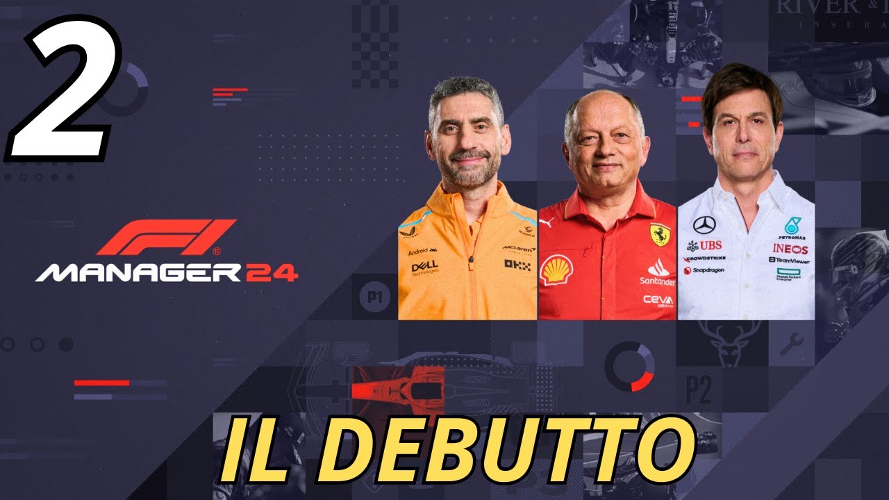 F1 MANAGER 24 Carriera Scuderia Gameplay ITA - Il debutto - EP.2
