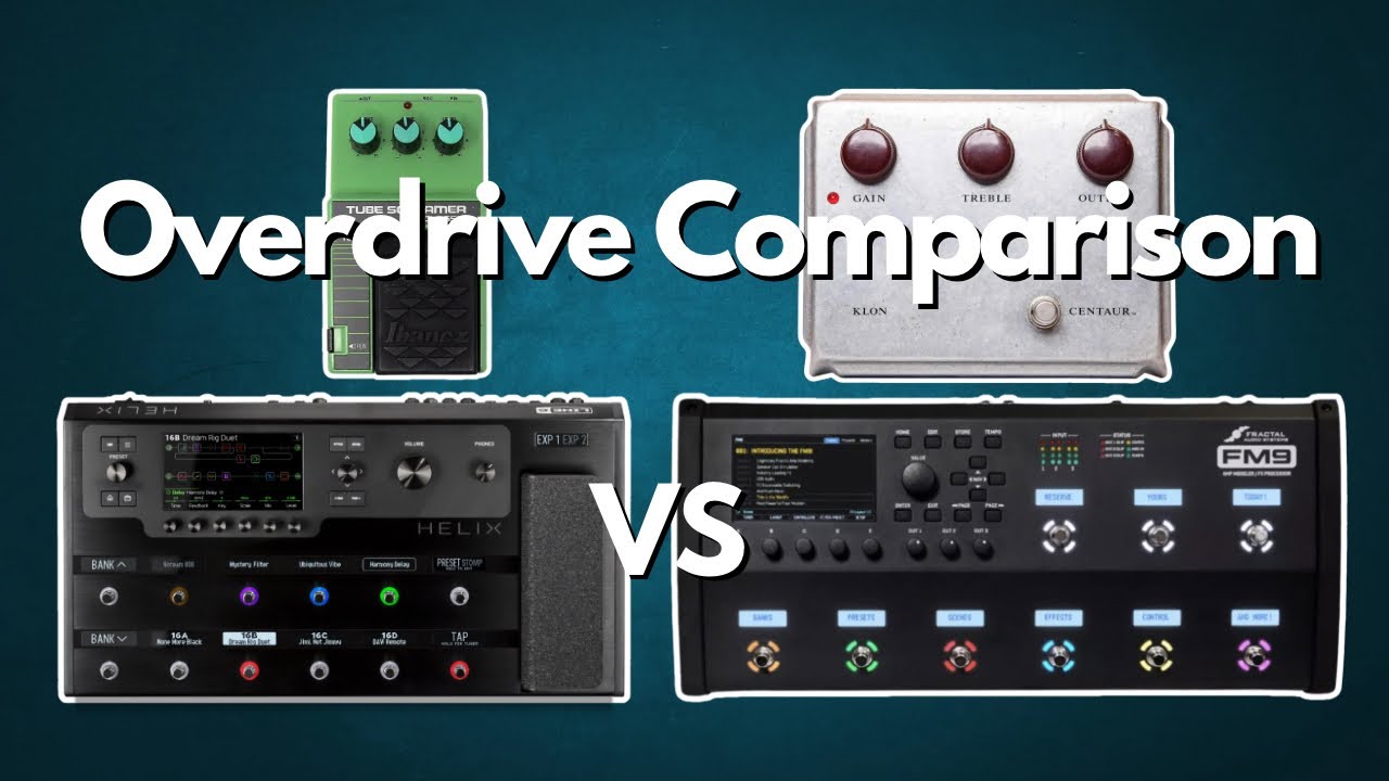Helix VS Fractal | Comparing Digital Overdrives To A Real Pedal?