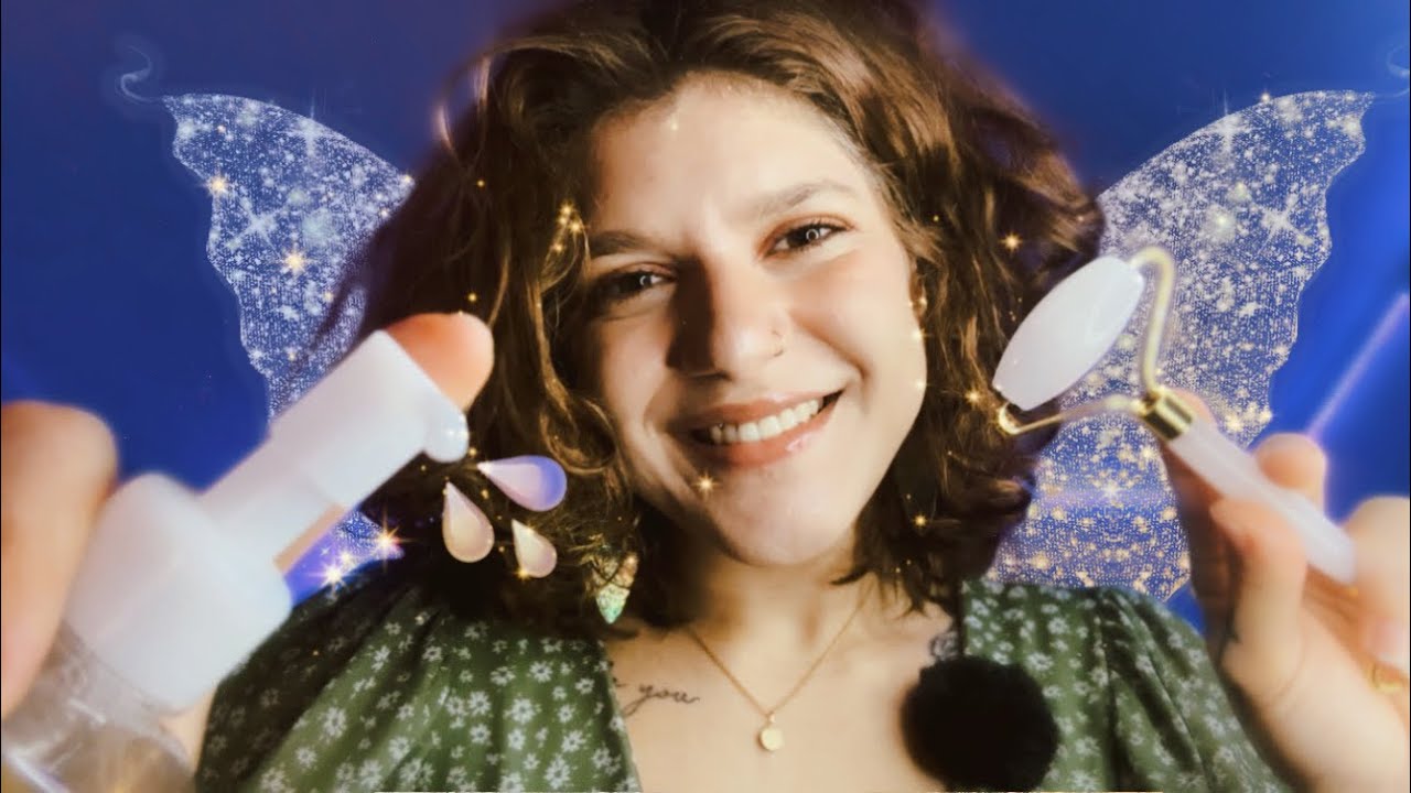 ASMR FADA DO SONO FAZENDO SUA SKIN CARE 🧚🏻‍♀️✨