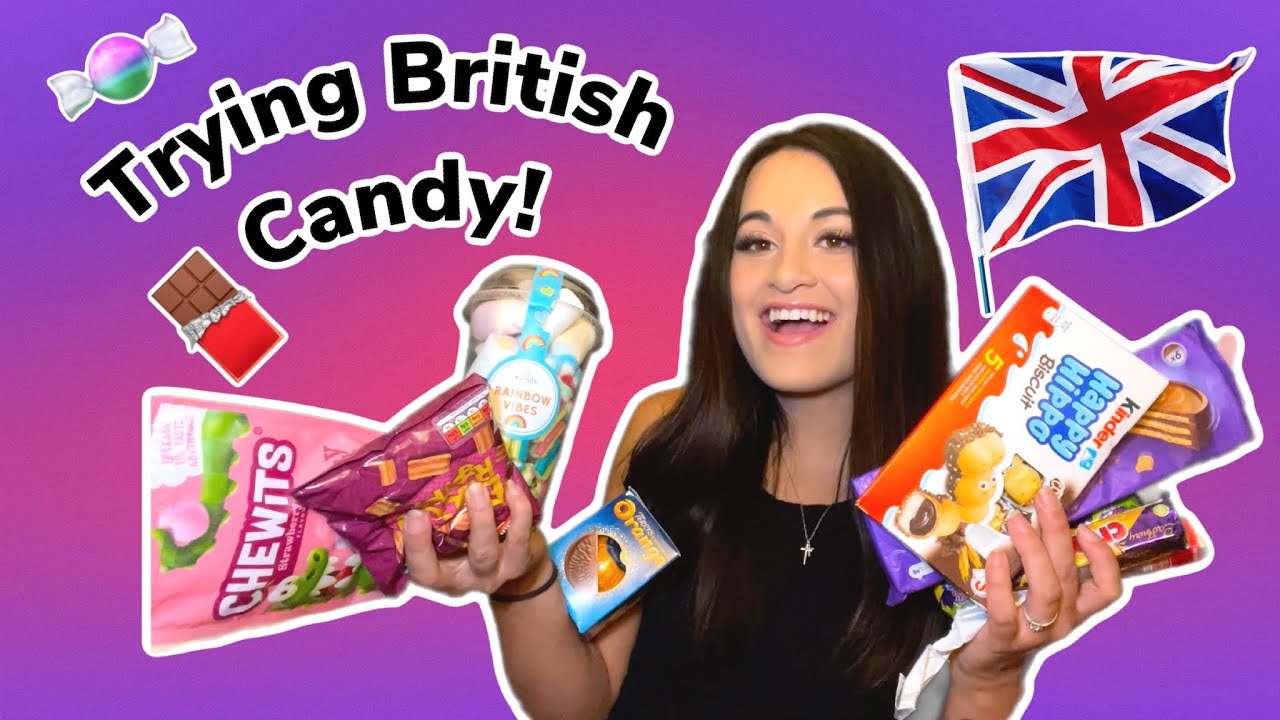 Американец пробует британские конфеты!
