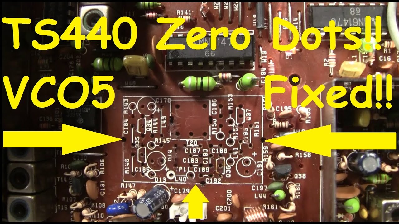 Kenwood TS-440 Repairs ! Part 7. No More Dots !!!
