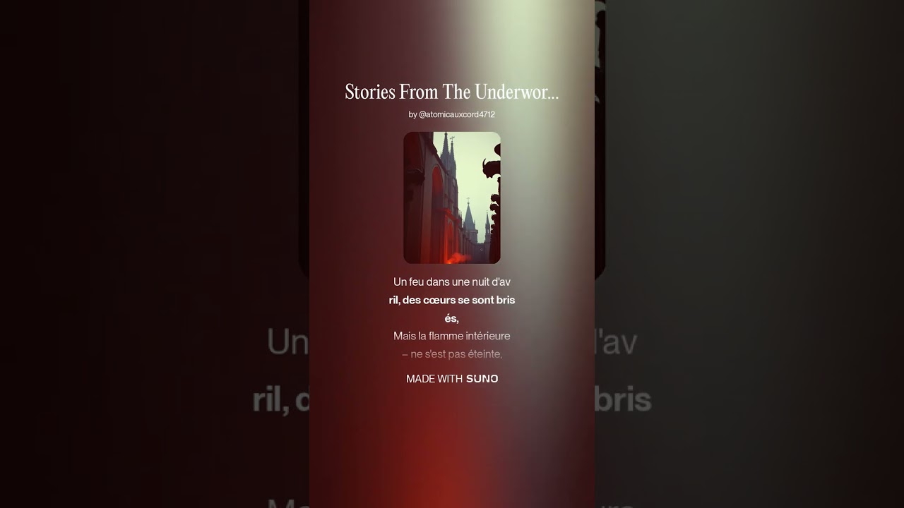 Stories From The Underworld - Notre Dame de Paris