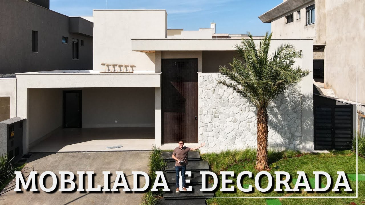 LINDA CASA TÉRREA MOBILIADA E DECORADA À VENDA NO JARDINS ITÁLIA - GOIÂNIA | PRONTA PARA MORAR