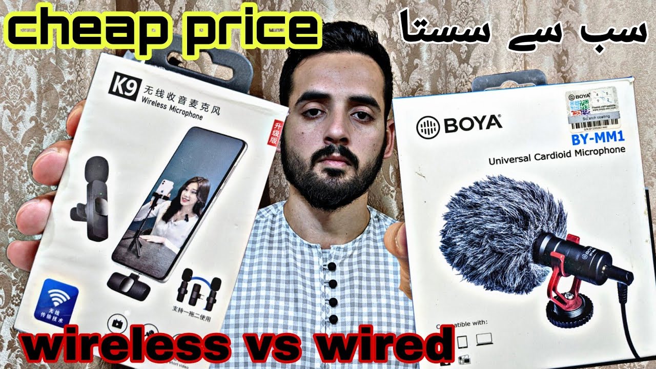 K9 wireless Microphone vs Boya BY mm1| cheap price wireless Microphone|Wholesaler k9|crazy bucket