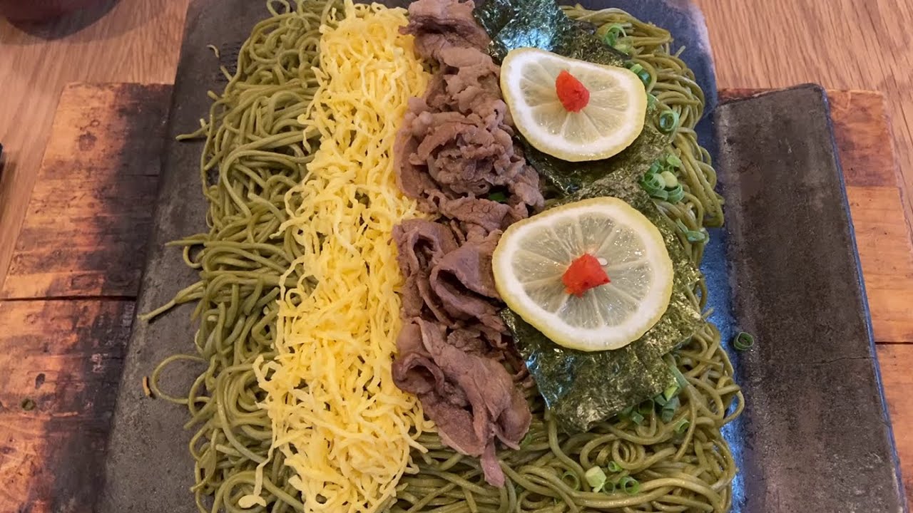 Kawara Soba at OTAFUKU in Yamaguchi Japan