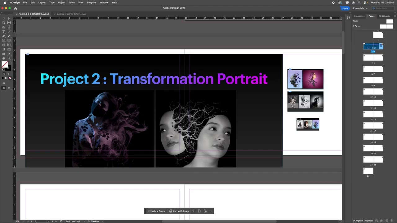 Using InDesign for your Portfolio