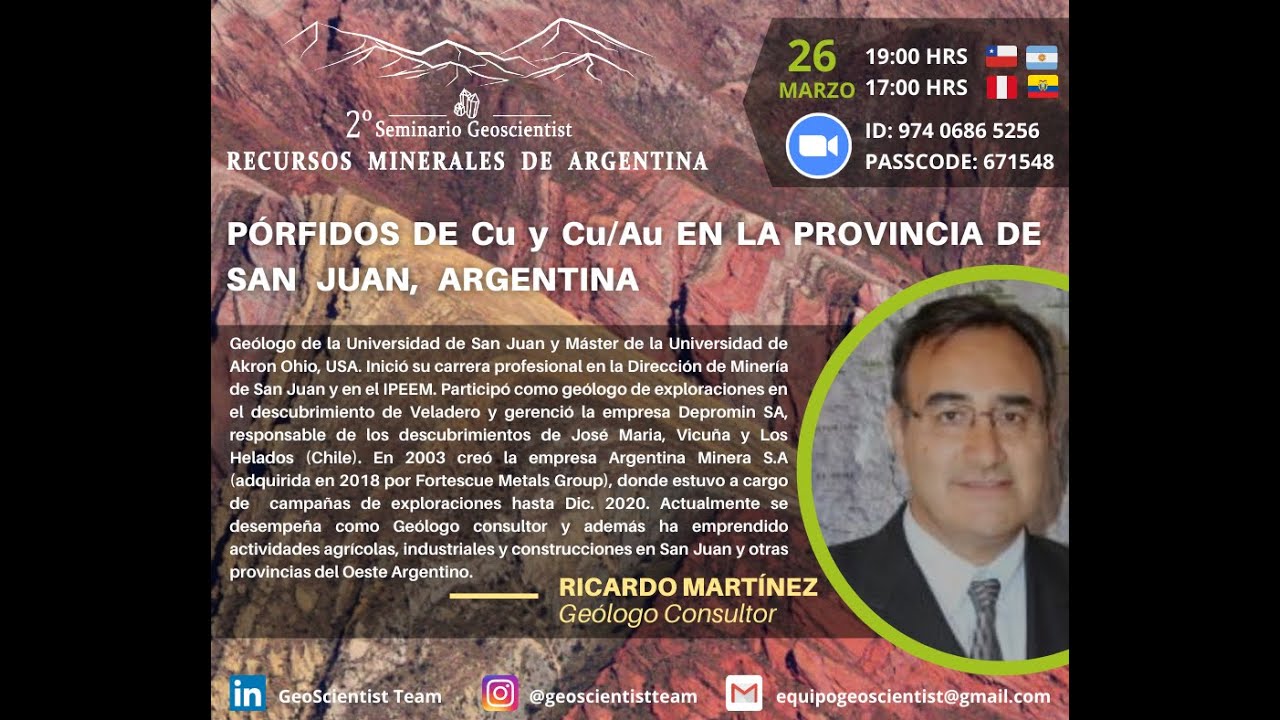 Pórfidos de Cu y Cu/Au en la Provincia de San Juan, Argentina