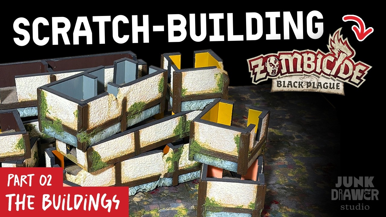 Создание всех комнат для Zombicide Black Plague с нуля! // JunkDrawer Studio, эпизод 021