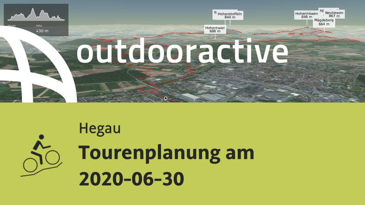 Mountainbike-tour im Hegau: Tourenplanung am 2020-06-30