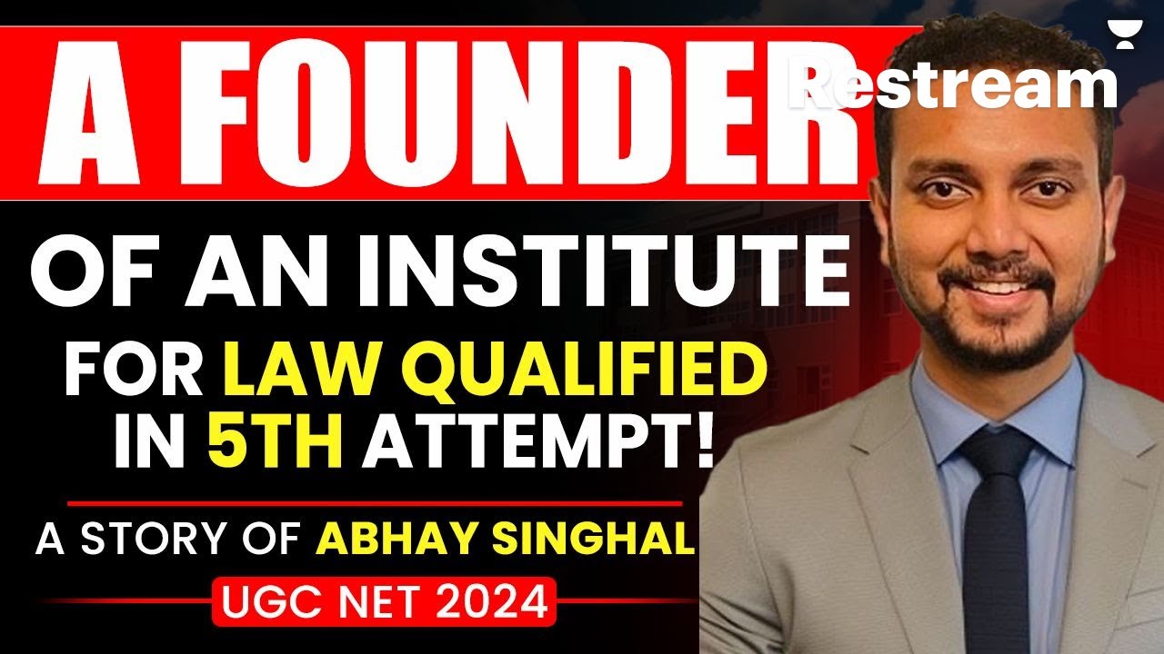 A Founder of and Institute Cracked UGC NET Aug 2024 in 5th Attempt | Abhay Singhal
