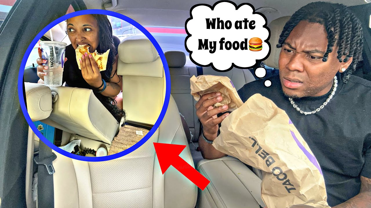 Прячусь в багажнике, а потом ЕСТЬ еду моего парня!