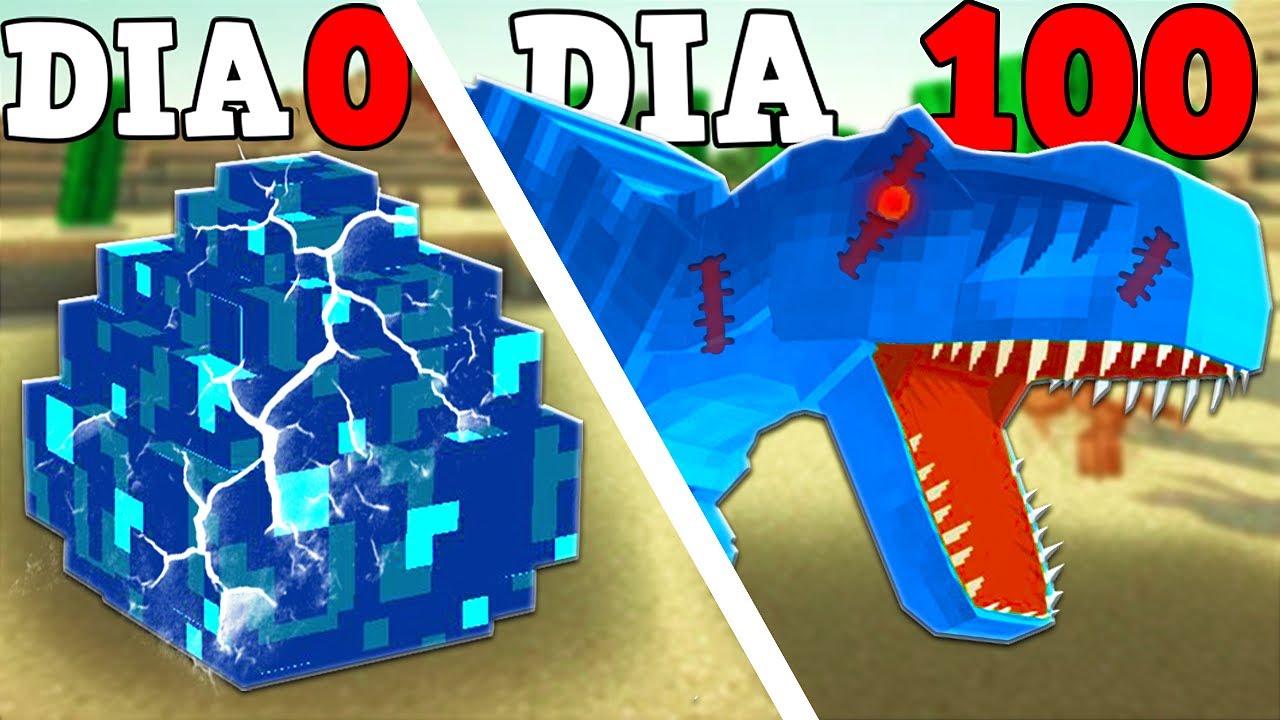 100 DIAS NA ERA DOS DINOSSAUROS! EM BUSCA DO PRIMEIRO DINO! MINECRAFT 