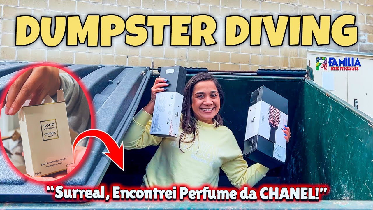 DUMPSTER DIVING SURREAL! 😱 / Encontrei Muita Coisa Lacrada!