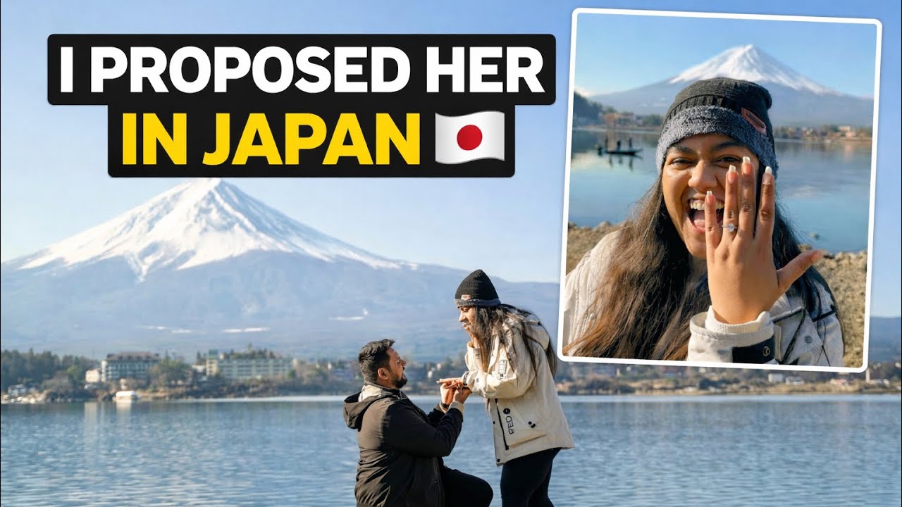 I propose her in Japan 🇯🇵 || Mt Fuji ||