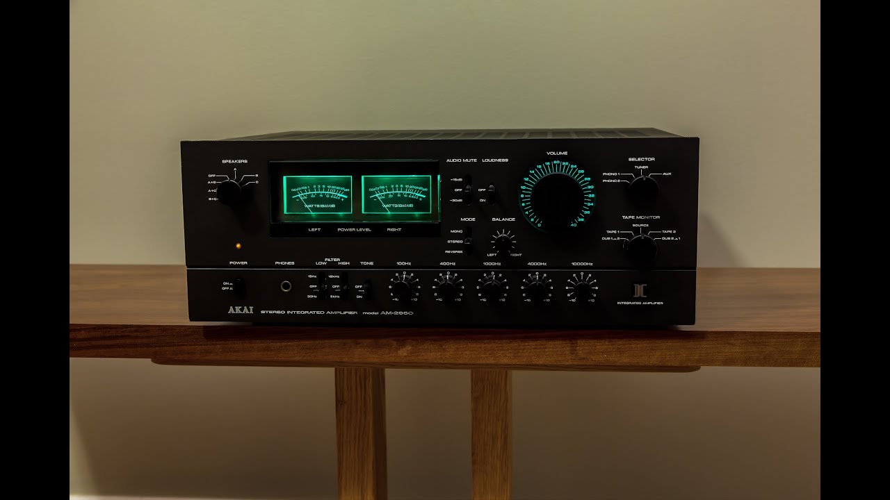 AKAI AM-2950 Amplifier LED Modification