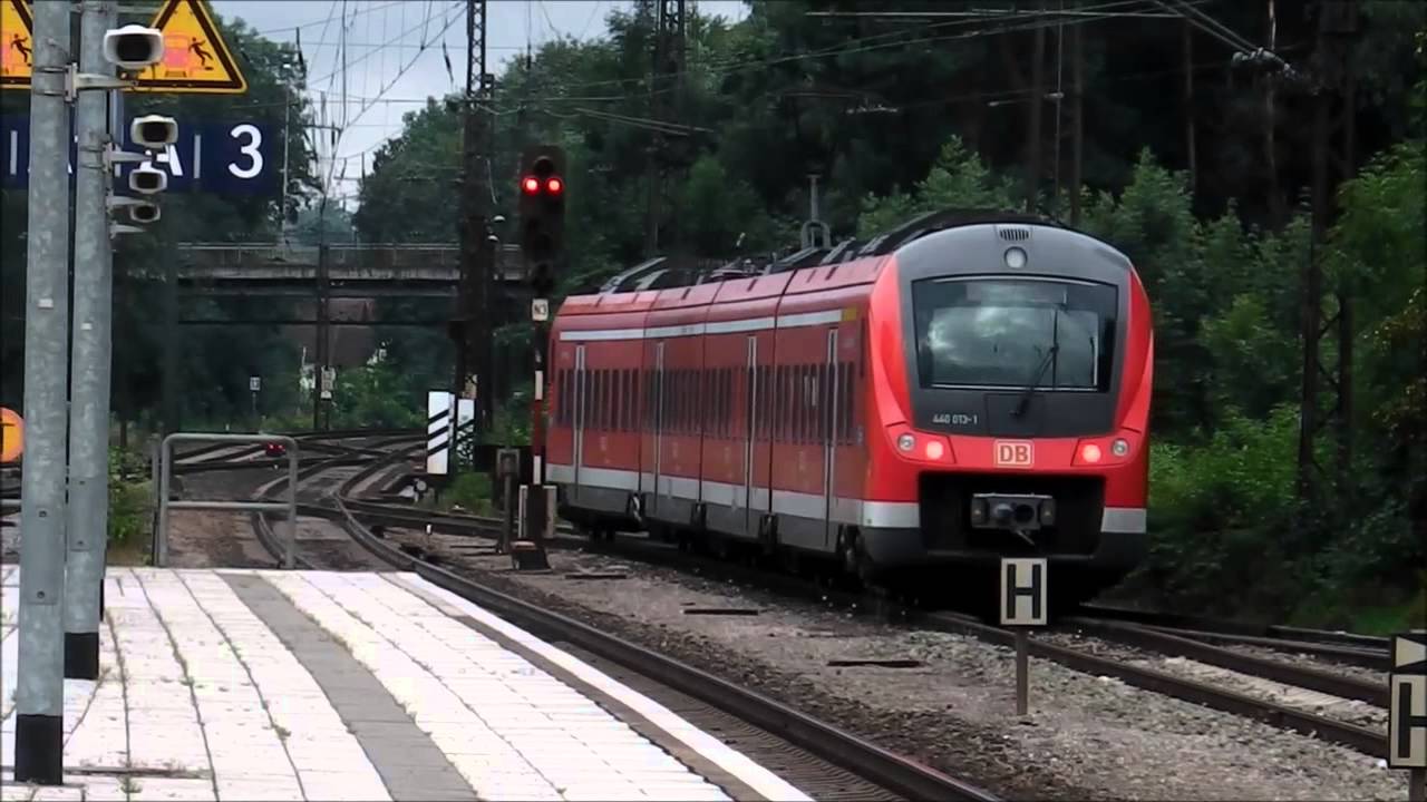 Günzburg mit ICEs, ICs/EC (+CH Werbelok), Regionalzüge (DB und agilis ET 440)