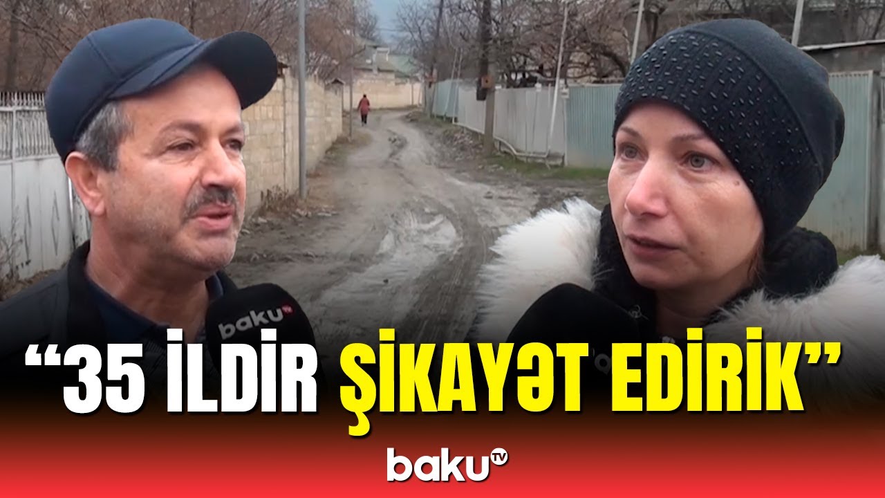 Hər gün palçıqlı yoldan keçməli olan 35 ailə | Balakən