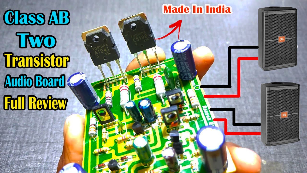 How to Make Amplifier ? Powerful Transistor Amplifier Board Full Review & Sound Test !!